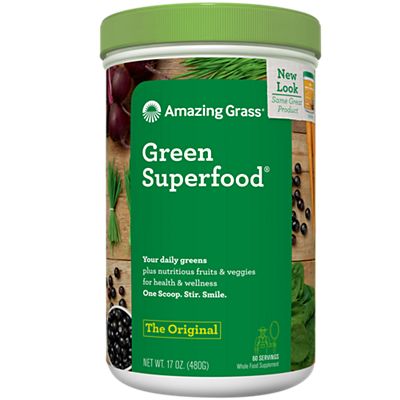 Green Superfood Powder - Daily Green Foods, Fruits & Vegetables - Unflavored (60 Servings)