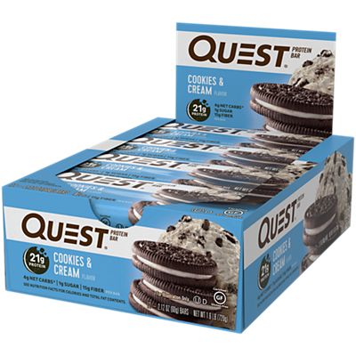 Quest Protein Bar - Cookies & Cream (12 Bars)