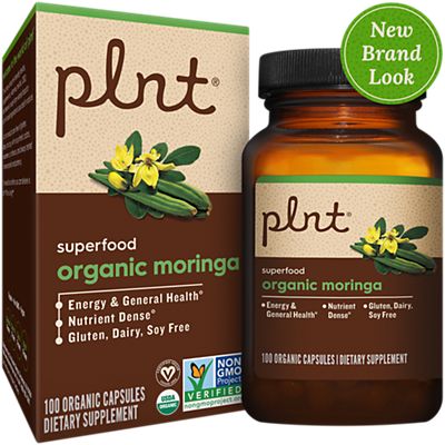 Organic Moringa – Superfood for Energy Support – 1,000 MG (100 Capsules)