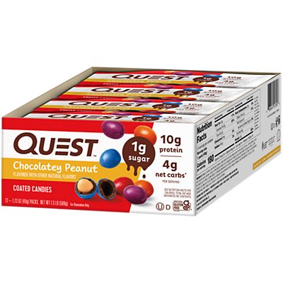 Quest Coated Candies - Chocolatey Peanut (12 Packs)