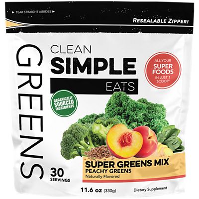 Greens Superfood Powder Mix - Peachy Greens (30 Servings)