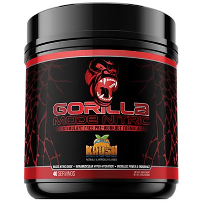 Gorilla Mode Nitric - Stimulant Free Pre-Workout Formula - Gorilla Krush (1.50 Lbs. / 40 Servings)