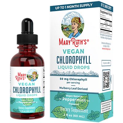 Vegan Chlorophyll Liquid Drops - 50 MG - Peppermint (2 Fl. Oz.)