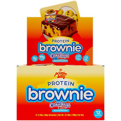 PrimeBites Protein Brownie - Cookie Dough Bites (12 Brownies)