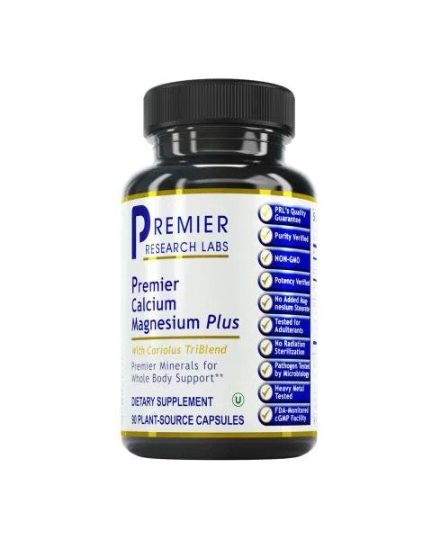 Calcium Magnesium Plus, Premier (90 caps/bottle)