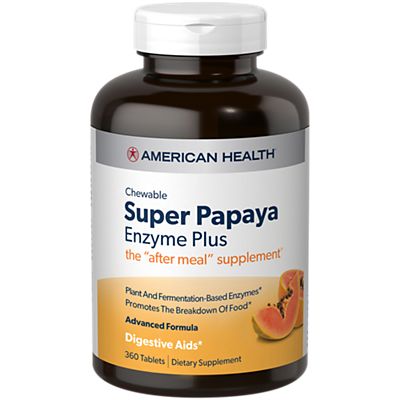 Chewable Super Papaya Enzyme Plus - The "After Meal" Supplement (360 Chewable Tablets)