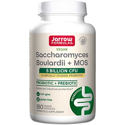 Saccharomyces Boulardii + MOS Probiotic - 5 Billion CFUs (180 Vegetable Capsules)