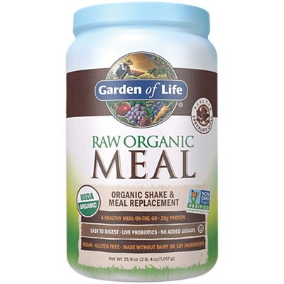 Raw Organic Meal – Shake & Meal Replacement – Plant-Based – Chocolate Cacao (34.2 oz./28 Servings)