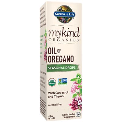 mykind Organics Oil of Oregano - Seasonal Drops with Carvacrol & Thymol (1 Fluid Ounces)