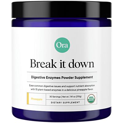 Break it Down - Organic Digestive Enzymes Powder - Pineapple (30 Servings)