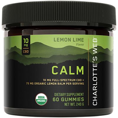 Hemp Extract Gummies for Calm Support - 10MG - Lemon Lime (60 Gummies)