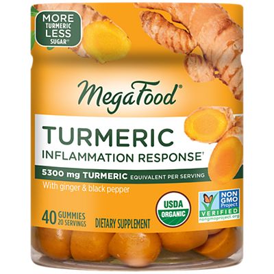 Organic Turmeric Inflammation Response Gummies - Made with Ginger & Black Pepper Extract (40 Gummies)