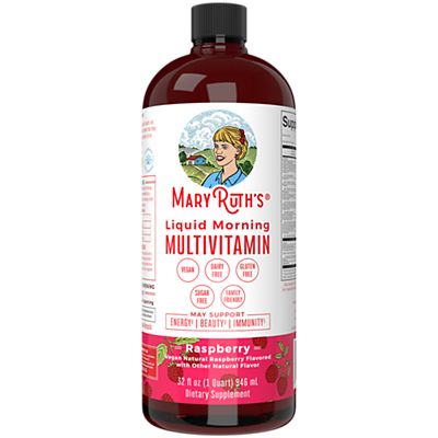 MARYRUTH'S Liquid Morning Multivitamin - Raspberry (32 Fl. Oz. / 32 Servings)