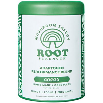 Mushroom Energy Root Strength Powder - Performance Blend for Energy, Focus & Endurance - Cocoa (30 Servings)