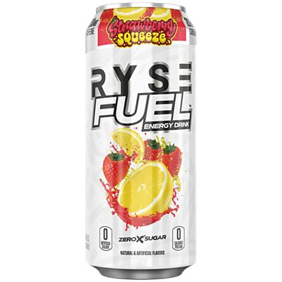 Ryse Fuel Energy Drink - Strawberry Squeeze (12 Drinks/ 16 Fl Oz. Each)