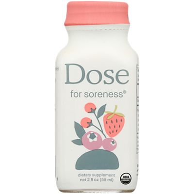 Dose for Soreness Shot - Muscle Recovery Support with Turmeric - Mixed Berry (12 Shots, 2 Fl. Oz. Each)