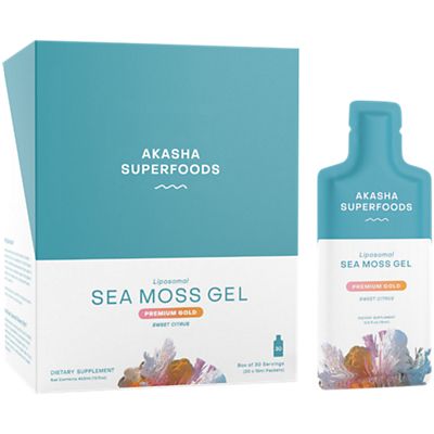 Liposomal Sea Moss Gel Packets - Premium Gold - Sweet Citrus (30 Single Serving Packets)