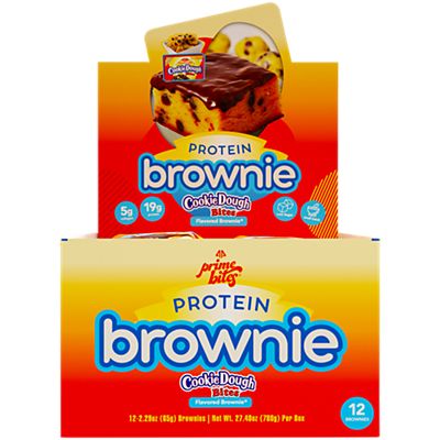 PrimeBites Protein Brownie - Cookie Dough Bites (12 Brownies)