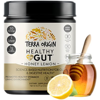 Healthy Gut Powder with L-Glutamine - Honey Lemon (30 Servings)