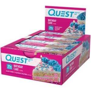 Quest Protein Bar - Birthday Cake (12 Bars)